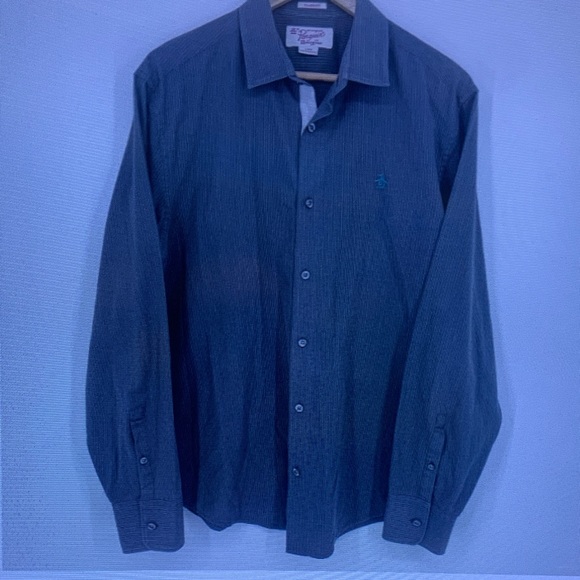 Other - Men's Long-Sleeve Button-Down Shirt - Blue
